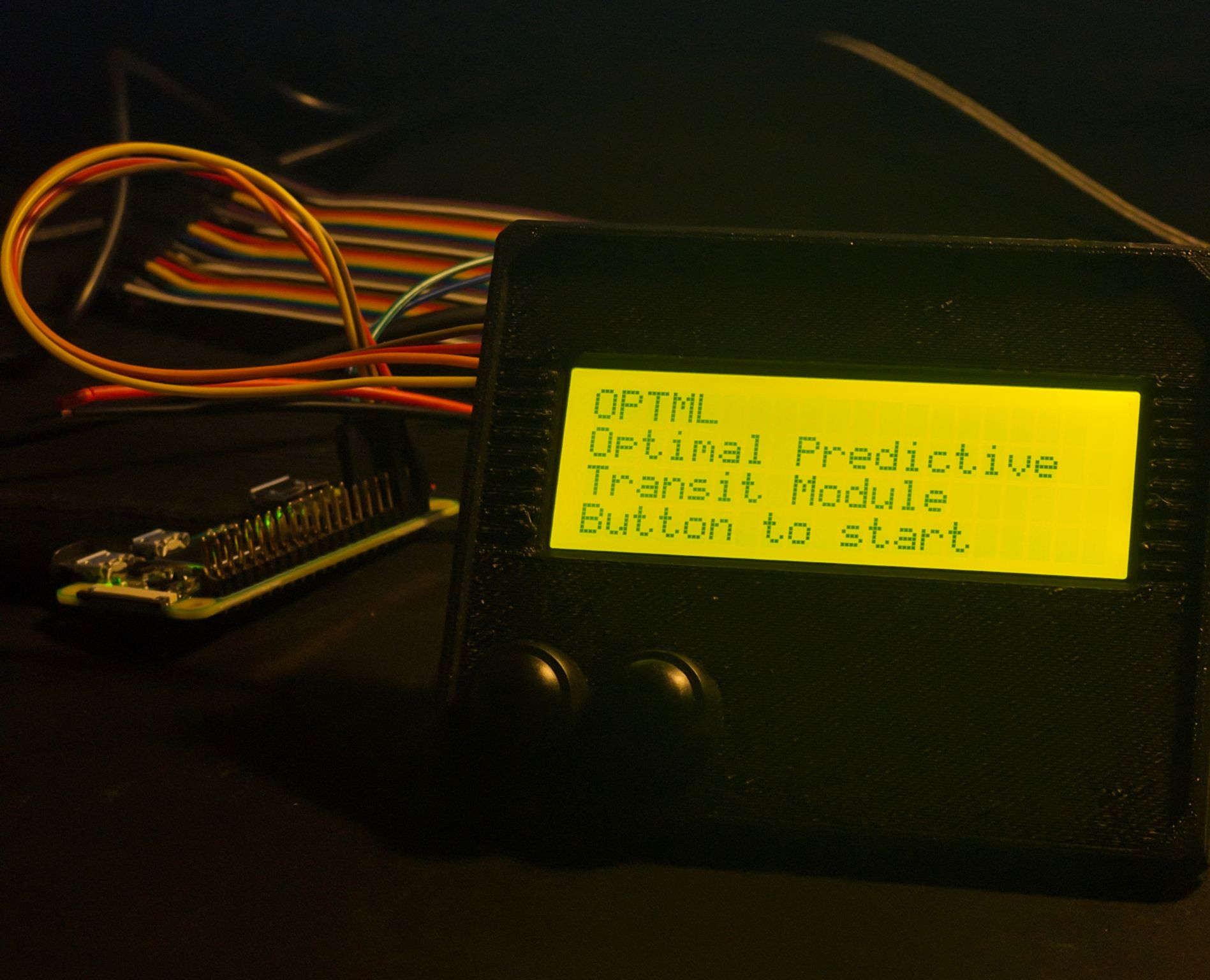 OPTML display and Raspberry Pi hardware